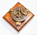 Alpha Kart Antique Brass Pocket Compass 2.5 inch, Marine Robert Frost Sundial Vintage Compass - Image 3