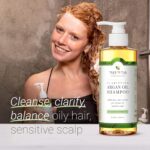 Organic Argan Shampoo For Oily Hair. The Only pH 5.5 Balanced Itchy Scalp Shampoo Gentle Enough for Sensitive Skin, Infused with Peppermint Essential Oil and Wild Soapberries, 8.5 ozâ€”by Tree To Tub - Image 3