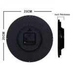 Shiv Shakti Traders Clock Wall Clock Stylish Plastic Wall Clock Black Color 10X10 Inch (Islamic Clock_02) - Image 3