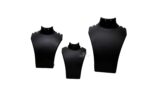 Plastic Jewellery Necklace Display Stand Combo 6-8 - 10 Inch (Pack of 3) (Black) - Image 3
