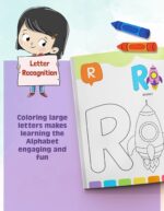 ABC Colouring Book for Kids 3+ Years | Practice & Learn to Draw & Colour Alphabets | First Coloring Book for Toddlers, Nursery, Pre School Children - Image 4