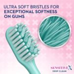 Oral-B Sensitive X Deep Clean Ultra Soft Manual Ttoothbrush For Adults with X filament Technology, Gentle & Deep Clean Between Teeth, Multicolour, Oral B Dentist Recommended Brand (Pack of 2) - Image 3
