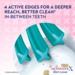 Oral-B Sensitive X Deep Clean Ultra Soft Manual Ttoothbrush For Adults with X filament Technology, Gentle & Deep Clean Between Teeth, Multicolour, Oral B Dentist Recommended Brand (Pack of 2) - Image 5