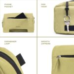 Assembly Travel Crossbody Side Bag with Quick-Release Buckle, Dog Hook for Hiking & Trekking, Tear Resistant 600D Ripstop Fabric -Scape | 4 L - Image 4