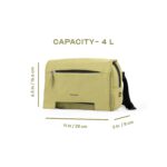 Assembly Travel Crossbody Side Bag with Quick-Release Buckle, Dog Hook for Hiking & Trekking, Tear Resistant 600D Ripstop Fabric -Scape | 4 L - Image 5