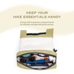 Assembly Travel Crossbody Side Bag with Quick-Release Buckle, Dog Hook for Hiking & Trekking, Tear Resistant 600D Ripstop Fabric -Scape | 4 L - Image 6