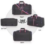 ROZEN Overnight Travel Duffel Weekender Polyester Bag for Men, Women 75L (Grey) - Image 3