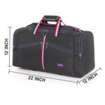 ROZEN Overnight Travel Duffel Weekender Polyester Bag for Men, Women 75L (Grey) - Image 4