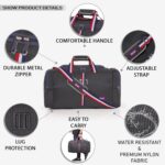 ROZEN Overnight Travel Duffel Weekender Polyester Bag for Men, Women 75L (Grey) - Image 5