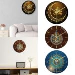 Islamic Decor Ramadan Eid Gift Round Islamic Wall Clock Mute Quartz Clocks A|Home & Garden|Home Decor|Clocks|Wall Clocks - Image 4
