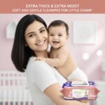 Baby Wipes 72 Wipes x 5 Packs (360 Wipes) | Alcohol-Free Wet Wipes with Aloe Vera & Vitamin E | Extra Thick, Soft & Moist Baby Wipes for Newborns, Infants & Sensitive Skin - Image 6