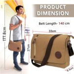 Storite Sling Cross Body Travel Office Business Satchel Messenger One Side Shoulder Bag for Men & Women - Image 3