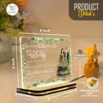 Islamic LED Acrylic Night Lamp Wedding Couple Design | Quran Verse Light | USB Powered Table Lamp | Warm Glow Bedroom Decor | Muslim Gift Idea |(8x6 Inch) - Image 4