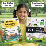 Combo Pack of 2 Books - 101 Number and Doodle Coloring for 6 to 7 Years Old - Coloring Book of Joyful Nature | Brain Boosting Colouring that Nurtures ... for Kids | Drawing & Painting Activity Books - Image 3