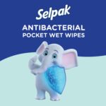 SELPAK Antibacterial Wet Wipes 3 Packs of 15sheets each - Image 5