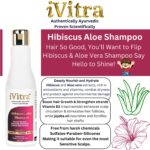 Hibiscus Aloe Shampoo & 3in1 premium Coconut Conditioner Combo| Antioxidant & Amino Acid Rich|No Side Effect Formula For Nourish Frizz Free Hair -400ml - Image 6