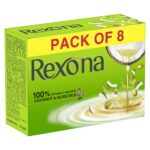 Rexona Coconut and Olive Oil Soap For Silky Smooth Skin|| 150 g (Pack of 8) - Image 3