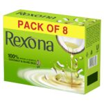 Rexona Coconut and Olive Oil Soap For Silky Smooth Skin|| 150 g (Pack of 8) - Image 4