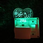UKANI Islamic Heart 3D Illusion Acrylic Night Lamp, 7 Colors RGB Auto Colour Changing LED Plug and Play Night Light, Office Light, Best for Gift - Pack of 1 (SD108,Multicolour, 3 Inch) - Image 4