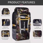 perfect star Rucksack bags 70 litres Travel Backpack Trekking Rucksack bag for Men & Women For tourist bag Hiking Travelling Bag 1 year Warranty (Multicolor) - Image 5