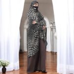Bashariya Women’s Full Size Soft Chiffon Prayer Khimar Hijab with Lining – Lightweight Islamic Headscarf for Modest Muslim Wear – Full Coverage Black Hijab for Women & Girls - Black - Image 7