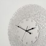 Acrylic Islamic Calligraphy Wall Clock Muslim for Living Room Silver|Home & Garden|Home Decor|Clocks|Wall Clocks - Image 4