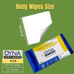 Dyna 1 Pack of 10 - Easy Bath Wet Wipes with Aloe Vera Extract. 32 x 32cms Wet Wipes for Adults and Patients. Moisturizing Bath. 10 Pulls/Pack- Microwaveable Bed Bath Towel Moq 10 - Image 5