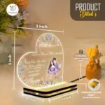 Islamic Couple Acrylic LED Lamp with Custom Names | Muslim Wedding Gift for Husband Wife | Personalized Night Light Decor | Quran Verse Lamp | Ramadan Eid Mubarak Gift |(5.5x5.5) Inch - Image 4