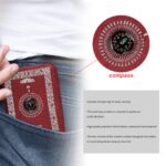 Travel Prayer Mat Rug, GLADPRESIT Portable Pocket Mat with Compass, 60 x 100cm Waterproof Praying Rug (Red) - Image 4