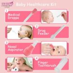 Baby Grooming Care Kit Healthcare,Baby Nail Clipper Scissors Hair Comb Brush Nose Cleaner & Soft Baby Towel Safety for Toddler Infant Nursing Grooming Pink Color(Pack of 11) - Image 5