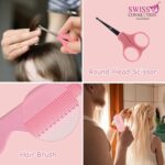 Baby Grooming Care Kit Healthcare,Baby Nail Clipper Scissors Hair Comb Brush Nose Cleaner & Soft Baby Towel Safety for Toddler Infant Nursing Grooming Pink Color(Pack of 11) - Image 9