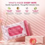 House of Wellness Velvet Fresh Intimate Wet Wipes for Women – pH Balanced Feminine Hygiene Wipes with Aloe Vera, Vitamin E, Tea Tree Oil & Lactic Acid, Alcohol-Free, Hypoallergenic, Biodegradable, Travel-Friendly - Image 3