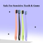 Perfora Dream White Toothbrush For Kids & Adults | With Smart Indicator Bristle | Super Soft Bristles For Sensitive Teeth | Tooth Brush Combo Pack Of 2 | Lavender Love & OG Black - Image 5