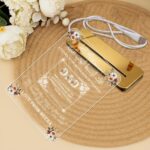 Custom Father Acrylic LED Plaque with Islamic Quote | Warm White USB Night Lamp for Dad | Personalized Muslim Home Decor Gift | Father’s Day Present with Floral Design (6x8 Inch) - Image 5