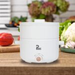 Pious 2L Multipurpose Electric Kettle Pot with Steamer Basket | Non-Stick Dual Power Cooker for Rice, Noodles, Soup, Milk & Baby Food | Compact Portable Cooking Pot for Students & Travelers - Image 3