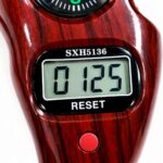 Digital Tally Counter with Compass | Electronic Finger Counter | Digital Tasbeeh Misbaha Counter for Prayer | LCD Display Hand Click Counter | Red Wood Grain Finish | Rosary Jap Mala Mantra Counter - Image 4
