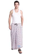 Gowri Tex Elastic Premium Cotton Lungis Pack Of 1 - Image 8