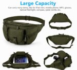 Tactical Waist Bag for Men & Women | Military Utility Fanny Pack | Water Resistant Outdoor Hiking Travel Running Belt Bag | Multi Pocket Crossbody Chest Bag | Adjustable Strap - Image 5