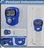 Digital Finger Tally Counter | LED Display | Adjustable Strap | Manual Click Counter for Prayer, Tasbeeh, Exercise & Counting – Pack of 3 (Multicolor) (Pack of 3) - Image 4