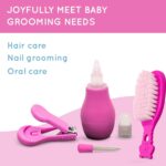 10in1 Baby Grooming Kit for Newborns, Toddler & Kids | Portable Healthcare Accessories Set with Nail Cutter, Thermometer, Hair Comb, Tweezer & More | Perfect Nursery Gift - Image 4