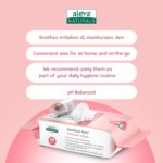 Aleva Naturals Bamboo Intimate Wipes Women - 100% Organic Canadian Feminine Hygiene Cleanser Wipes Femina Intimate Wet Wipes - pH Balanced Unbleached Aloe Vera, Chamomile and Tea Tree Oils Hygiene Wet Wipes (1, 30 Count) - Image 4
