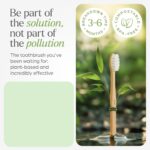 Oblivion Bamboo Toothbrush – Natural Biodegradable Wooden Toothbrush with Medium Bristles for Daily Oral Care – Zero Waste and Plastic Free Dental Hygiene Brush for Adults and Family Use (Pack of 2) - Image 10