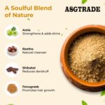 Natural Herbal Hair Growth Shampoo Powder for Control Hair Fall 100 grams x 2 Pack with Amla, Reetha, Shikakai, Methi & Hibiscus Powder - Hair Pack & Cleanser - 100% Natural Healthy Hair - Men & Women - Image 4