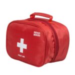 Fabric & Nylon First Aid Pouch (Red) - Image 3