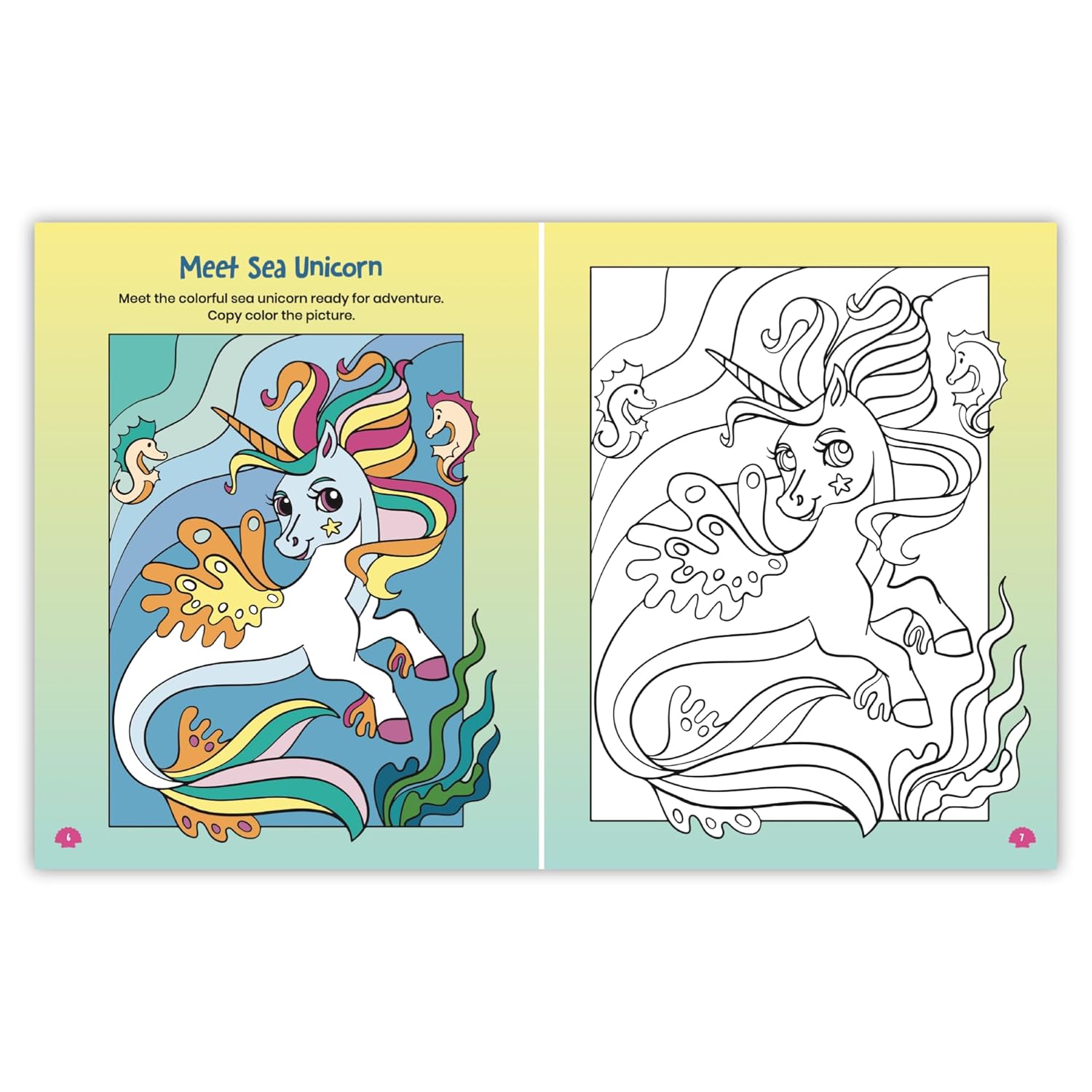 Mermaid Coloring Book: Fun Underwater Coloring Activity Book for Kids I Includes Dot-to-Dot, Number Coloring, and Copy-Color Activities | Perfect for Preschool & Kindergarten Mermaid Lovers I Ages 3+ [Select Learning] - Image 7