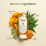 Acno-Aid Facewash with Calendula, Neem, Aloe Vera & Haldi | Herbal pH Balanced Cleanser, Paraben-Free, Vegan Skincare for Normal to Dry Skin | Gentle Daily Use Face Wash for Soft Smooth Skin | 120ml - Image 3