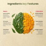 Acno-Aid Facewash with Calendula, Neem, Aloe Vera & Haldi | Herbal pH Balanced Cleanser, Paraben-Free, Vegan Skincare for Normal to Dry Skin | Gentle Daily Use Face Wash for Soft Smooth Skin | 120ml - Image 4