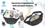 TRIPSTERS Water Resistant Waist Bag for Men & Women | Multi-Pocket Fanny Pack for Travel, Hiking, Running, Festivals | Lightweight, Adjustable Belt Bag for Outdoors & Everyday Use. - Image 4