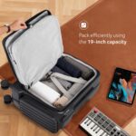 Acer Barcelona Overnighter Suitcase, 19 inch Cabin, Recycled Polyester Material, Top Opening with Quick Access Compartment, TSA Lock, 360 Degree Spin 8 Wheel, Black - Image 5
