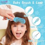 Baby Grooming Care Kit - 11 Piece, Healthcare, Baby Nail Clipper Scissors Hair Comb Brush Nose Cleaner Soft Baby Towel Safety for Toddler Infant Nursing Grooming (Blue) - Image 6